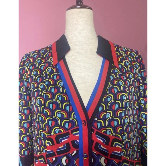 🔸SOLD🔸 NWOT Alice + Olivia ‘Conner’ handkerchief shirt dress sz M - Picture 9 of 13